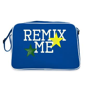 Remix me - Retro Bag - blue/white - Back