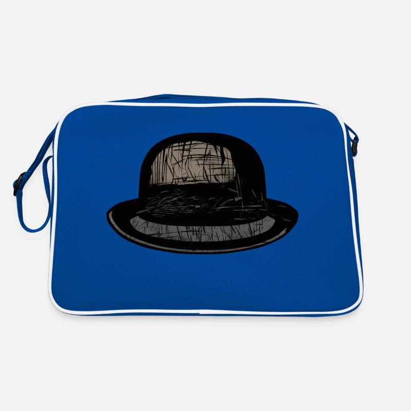 Fancy bowl hat drawing Retro Bag