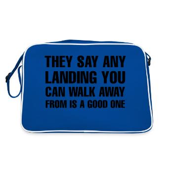Marathon Running - Retro Bag - blue/white - Back