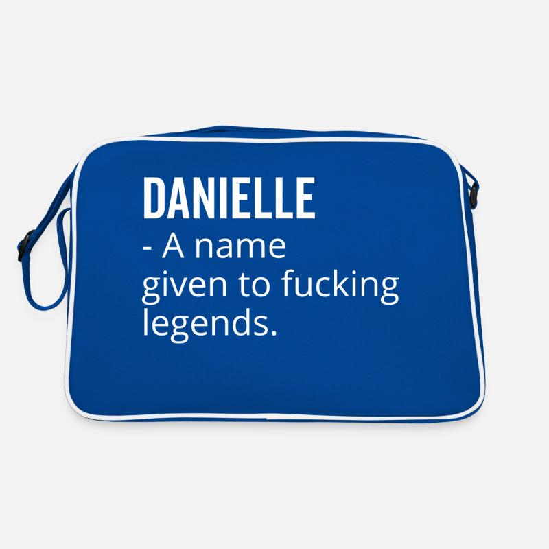 Danielle ein Name, der Fucking Legends gegeben wurde Retro Tasche