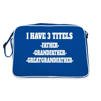 Grand-père Grand-père arrière-petit-fils Arrière-grand-père Arrière-grand-père Papa - Sac Retro - bleu/blanc - Dos
