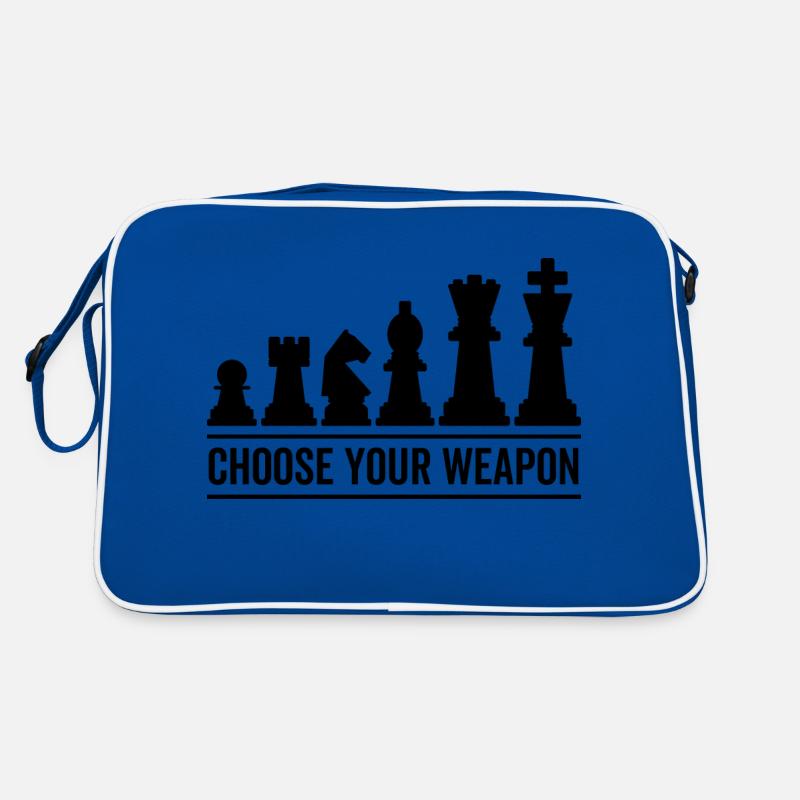 Wähle dein Waffenschach Retro Tasche