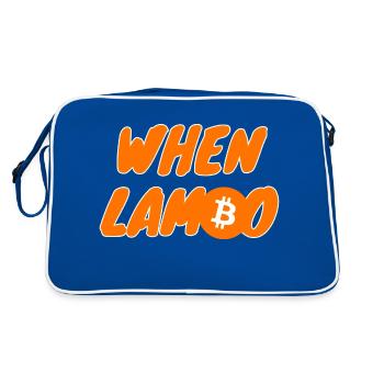 Crypto When Lambo BTC Bitcoin 1 - Retro Bag - blue/white - Back