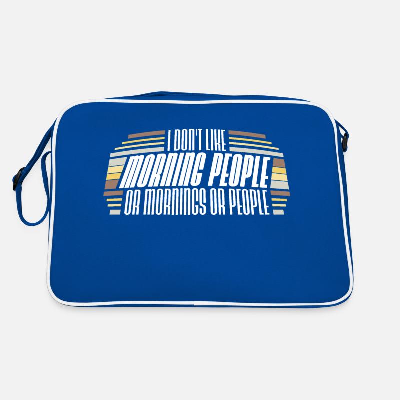 Lustig, ich mag den Morgen oder den Morgen oder die Menschen nicht Retro Tasche
