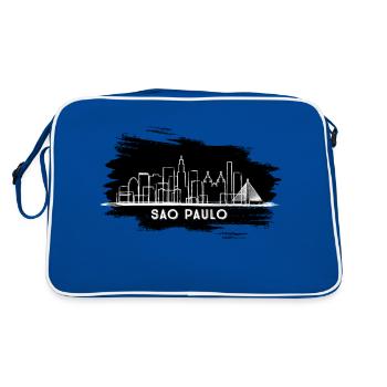 Sao Paulo - Retro Bag - blue/white - Back