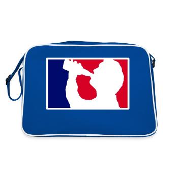saufen liga - Sac Retro - bleu/blanc - Dos
