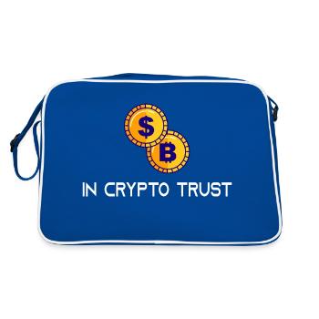 Bitcoin Trading Crypto Stocks - Sac Retro - bleu/blanc - Dos