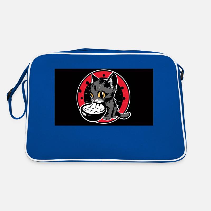 Bauform Cat1 - Retro Tasche - Blau/Weiß