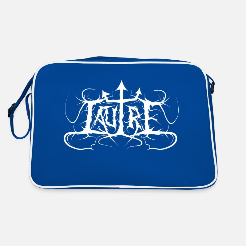 Lautre white - Retro Tasche - Blau/Weiß