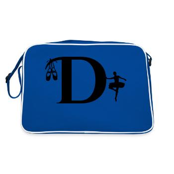 Lettre d ballerine - Sac Retro - bleu/blanc - Dos
