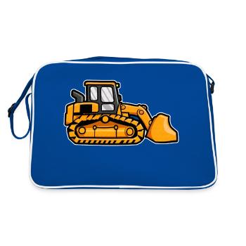 Pelle sur chenilles - Sac Retro - bleu/blanc - Dos