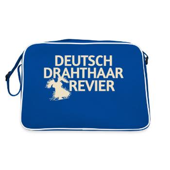 Pointeur allemand à poil dur - Sac Retro - bleu/blanc - Dos