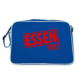 Essen - 0201 - Area Code - Slogan - Retro Bag - blue/white - Back