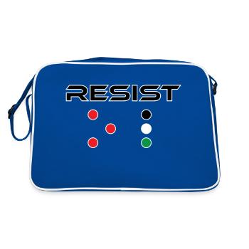 RESIST FP - Retro Bag - blue/white - Back