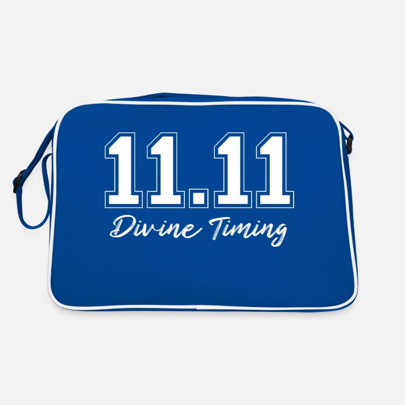 11:11 - Timing divin - Sac Retro - bleu/blanc