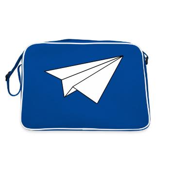 Avion en papier - Sac Retro - bleu/blanc - Dos