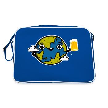 Planète Bière - Retro Bag - blue/white - Back