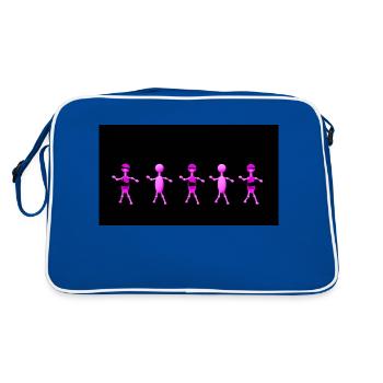 Figures - Retro Bag - blue/white - Back