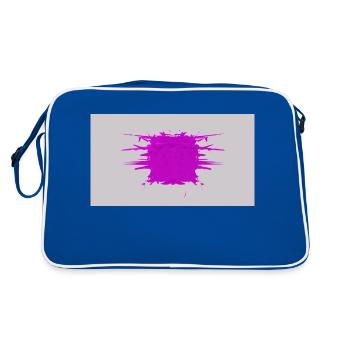 Cube d’éclat - Sac Retro - bleu/blanc - Dos