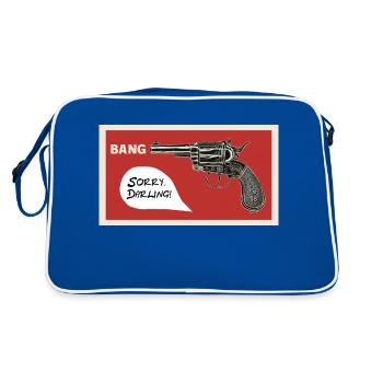 Coup. Désolé chéri ! - Sac Retro - bleu/blanc - Dos