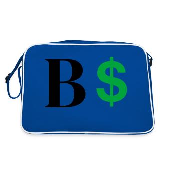 Lettre b dollar - Sac Retro - bleu/blanc - Dos