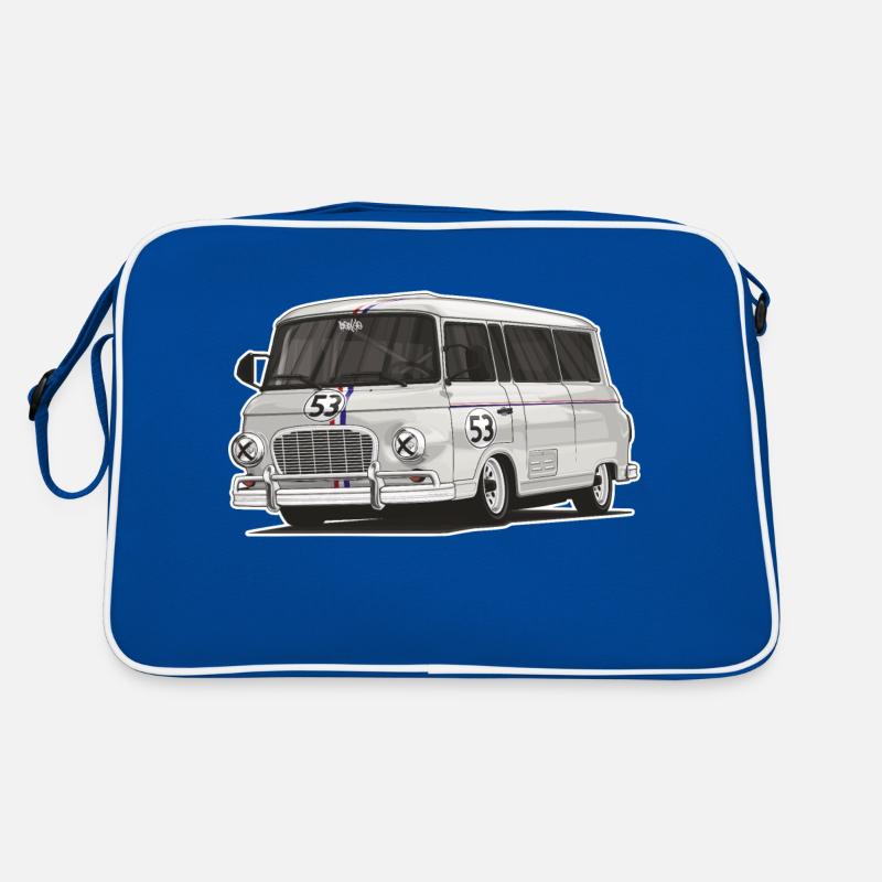 Barkas B1000 // Illustration - Retro Tasche - Blau/Weiß