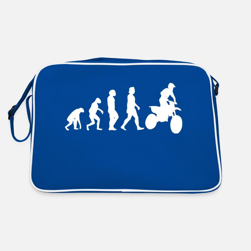 Motorrad Motorradfahrer Evolution Motorcross Biker Retro Tasche