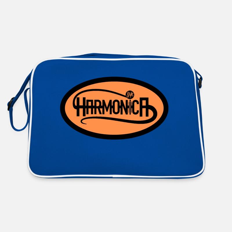 Logo Harmonica Style pour harmoniciste Sac Retro
