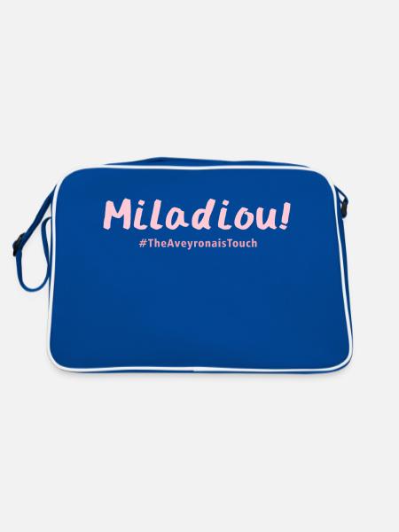 Miladiou - Sac Retro - bleu/blanc - Dos