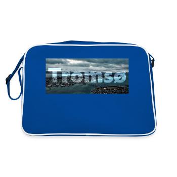 Tromsø - the pearl of the Arctic Circle - Retro Bag - blue/white - Back