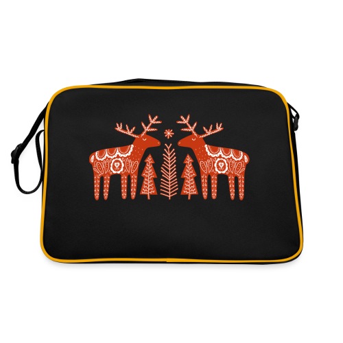 Reindeer Tribal - Retro Tasche