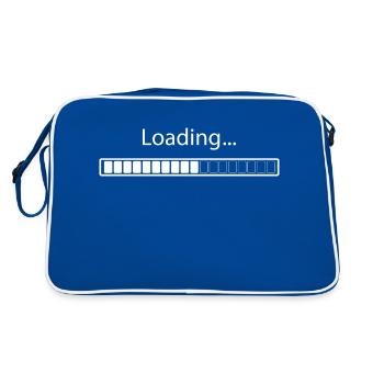 Loading in progress - Retro Bag - blue/white - Back
