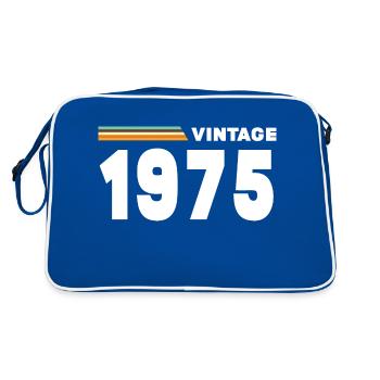 Millésime 1975 - Sac Retro - bleu/blanc - Dos