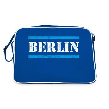 Berlin Vintage - Sac Retro - bleu/blanc - Dos