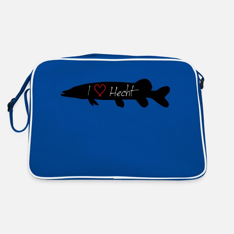 I Love Pike noir Sac Retro
