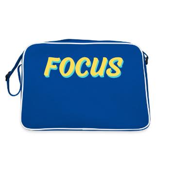 Large Focus - Sac Retro - bleu/blanc - Dos