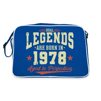 Les légendes sont nées en 1978 - Sac Retro - bleu/blanc - Dos