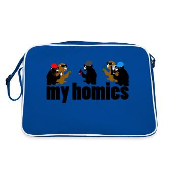 my homies - Retro Bag - blue/white - Back