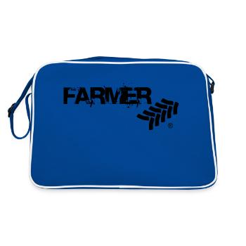 Farmer by Aggro Chief (R) - Retro Tasche - Blau/Weiß - Hinten