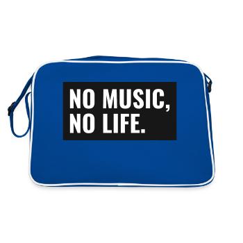 Pas de musique, pas de vie - Sac Retro - bleu/blanc - Dos