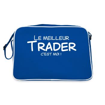 Le meilleur trader c'est moi - Sac Retro - bleu/blanc - Dos