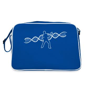 Guitare Instrument pincé Guitariste Instrument de musique - Sac Retro - bleu/blanc - Dos