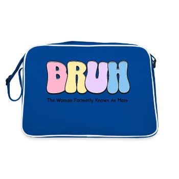 Bruh The Woman Formerly Known As Mom Cool Mommy - Retro Bag - blue/white - Back