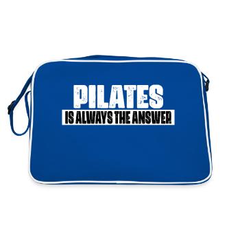 Pilates Is Always The Anwser - Sac Retro - bleu/blanc - Dos