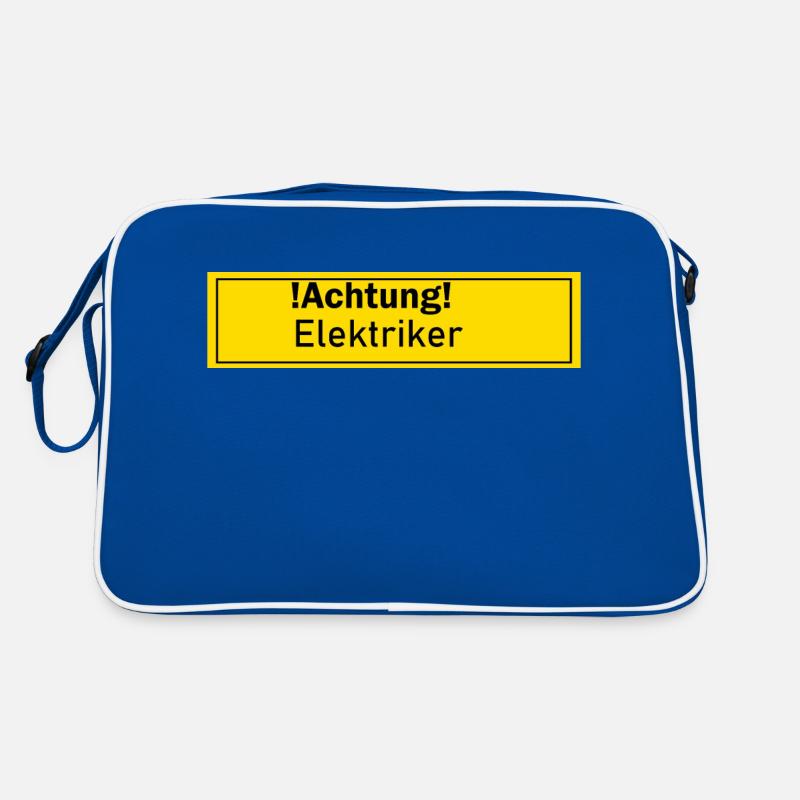 Elektriker Strom Licht Leite Geschenk Geschenkidee Retro Tasche