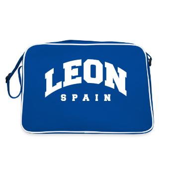 León - Retro Bag - blue/white - Back