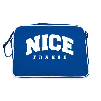 Nice - Retro Bag - blue/white - Back