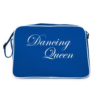 Dancing Dance Music - Retro Tasche - Blau/Weiß - Hinten