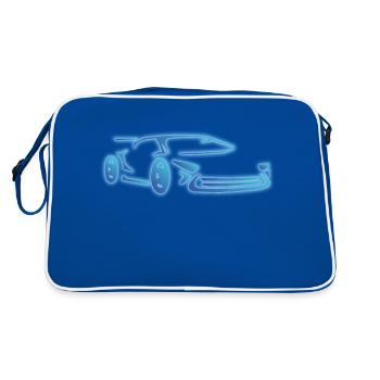 Fast Supercar Concept Car Sports Car Racing - Sac Retro - bleu/blanc - Dos