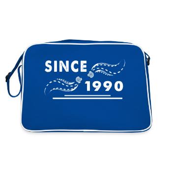 SINCE 1990 - Retro Bag - blue/white - Back